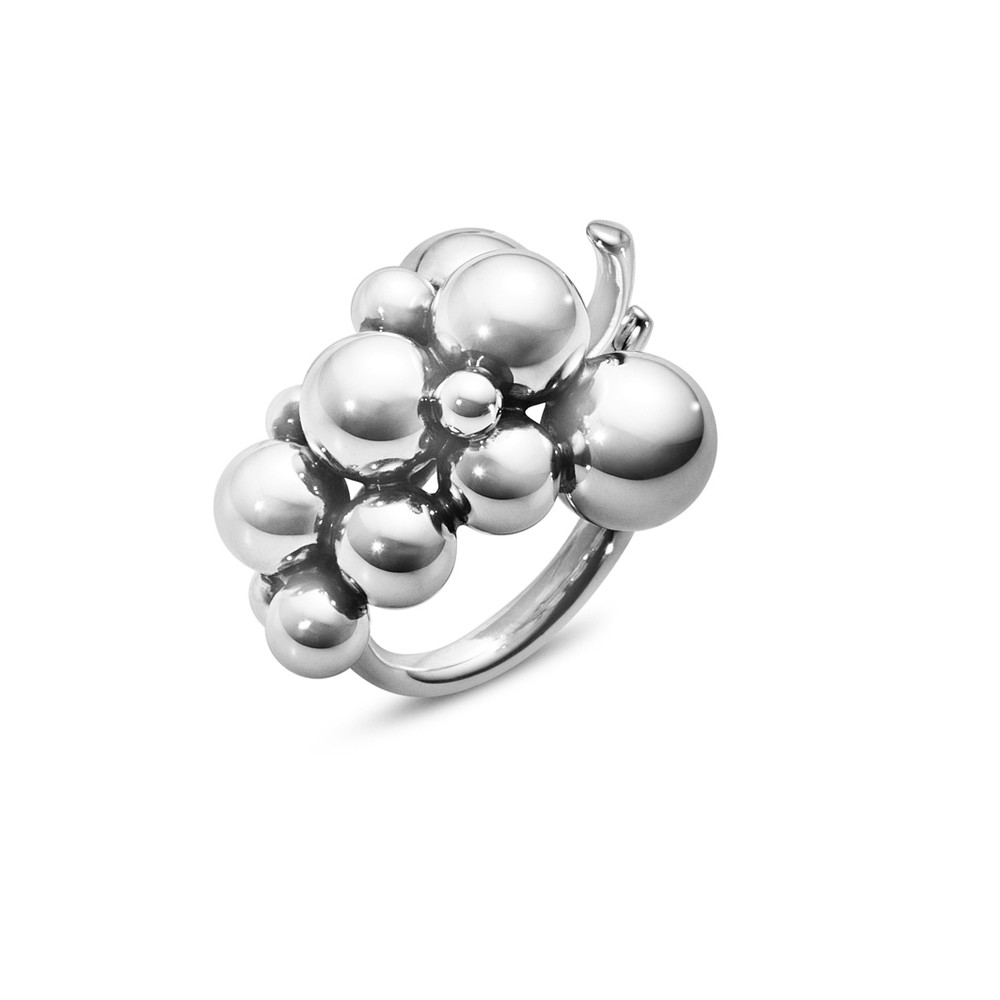 Georg Jensen Sterling Silver Ring #551H - Moonlight Grapes -Medium