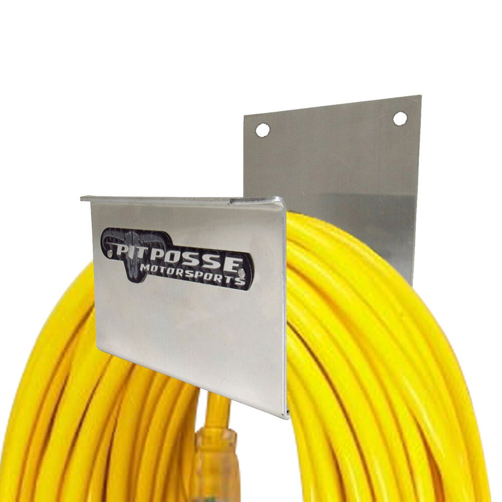 Pit Posse Made in USA Aluminum Hose Cord Holder Race Trailer Shop Hanger NHR