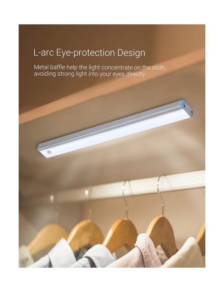 Automatic Wireless 48 LED Kitchen Cabinet Lighting Motion Sensor Re... Fast Ship