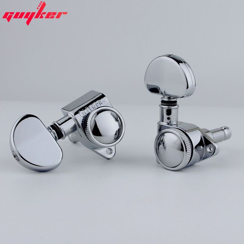 Guyker 3R3L Guitar Locking Tuners 1:21 Machine Head With Big Handle