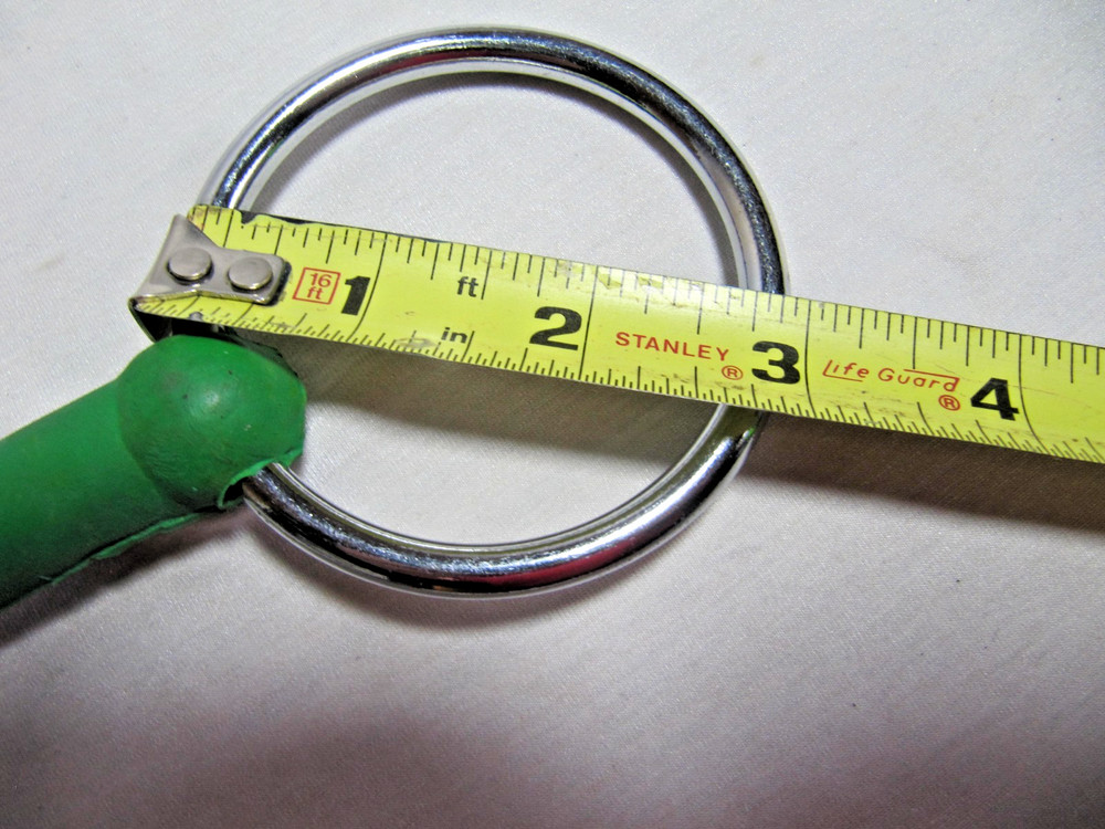 4.5" Rubber Mullen Mouth Loose Ring Snaffle Bit