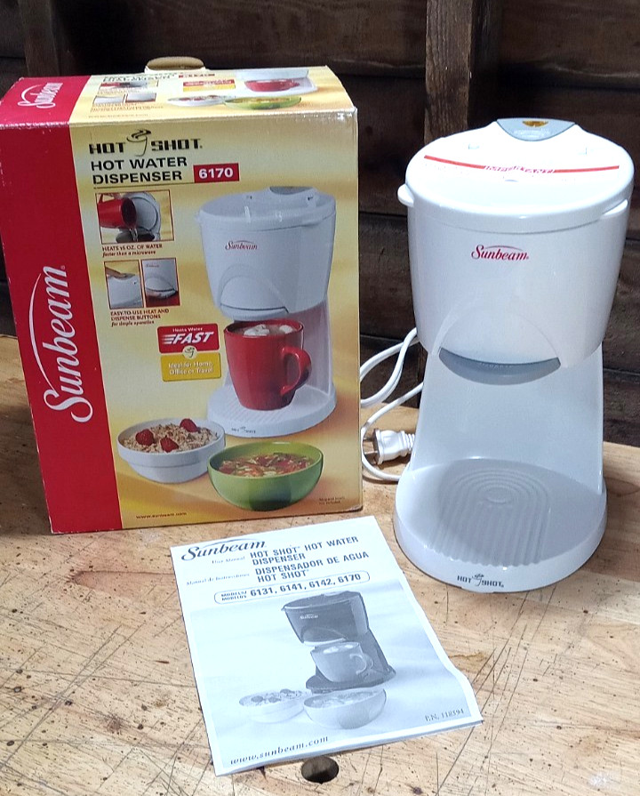 Sunbeam Hot Shot Hotshot Water Dispenser White Model 6170