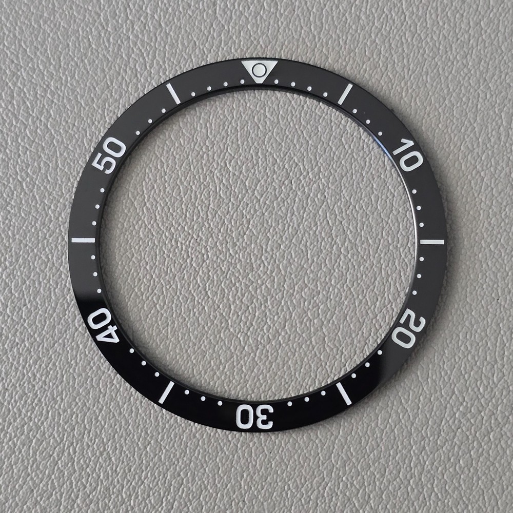 SEIKO Bezel Insert SKX007 / LX Black Ceramic Flat BGW9