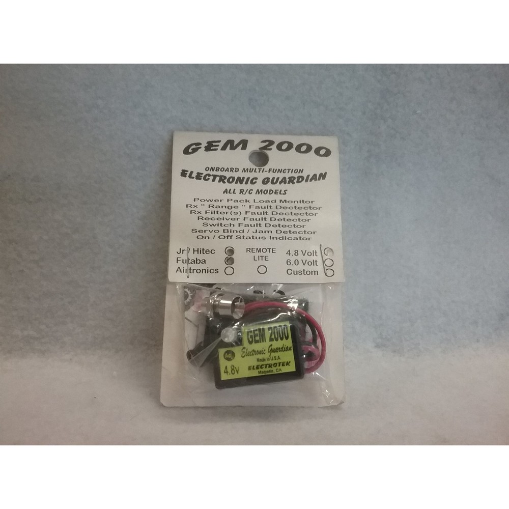 Futaba GEM 2000 Multi-Function Electronic Guardian 4.8 Volt Fault Detector
