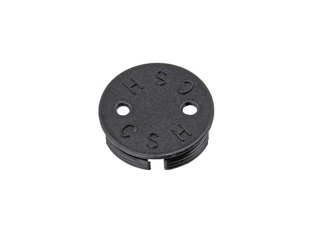 ALTALINE BICYCLE PLASTIC CRANK DUST CAP BLACK.