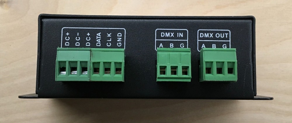Two Environmental Lights DMX512-PixelControl Decoders