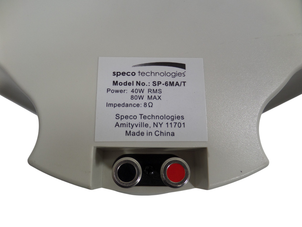 Speco Technologies SP6MAT Speaker System - Free shipping