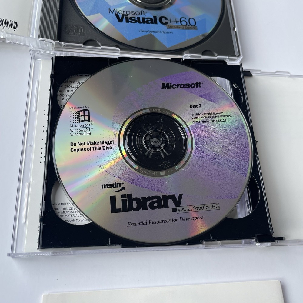 Microsoft Visual C++ 6.0 Standard Edition w/ Key Full Version
