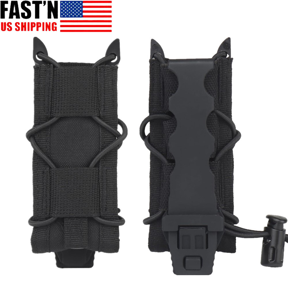US Molle Mag Pouch 9mm/.40 Caliber Single Stack Mags Adjustable Magazine Holster