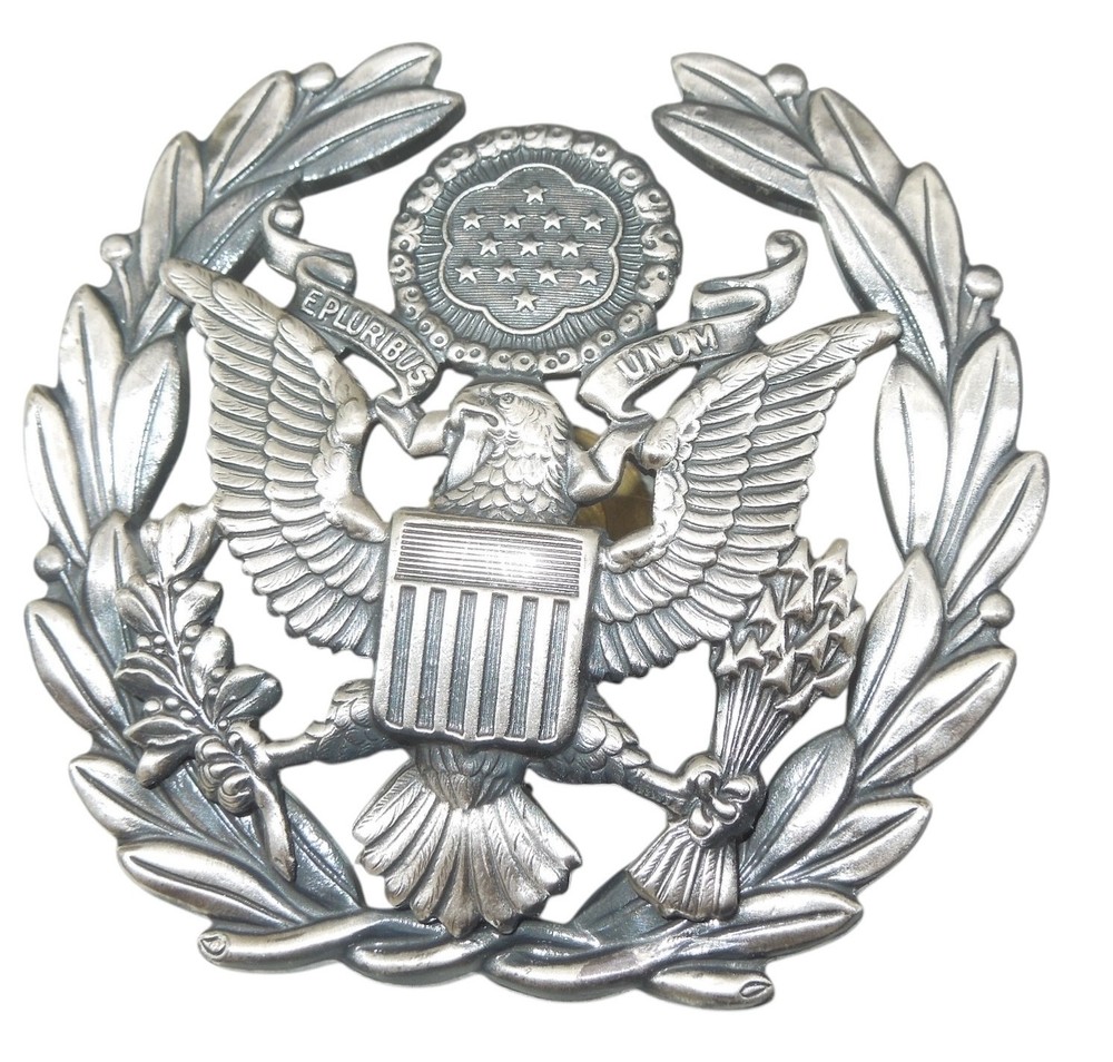 Original Experimental USAF Air Force Chief Master Sergeant Cap Hat Badge Pin C13