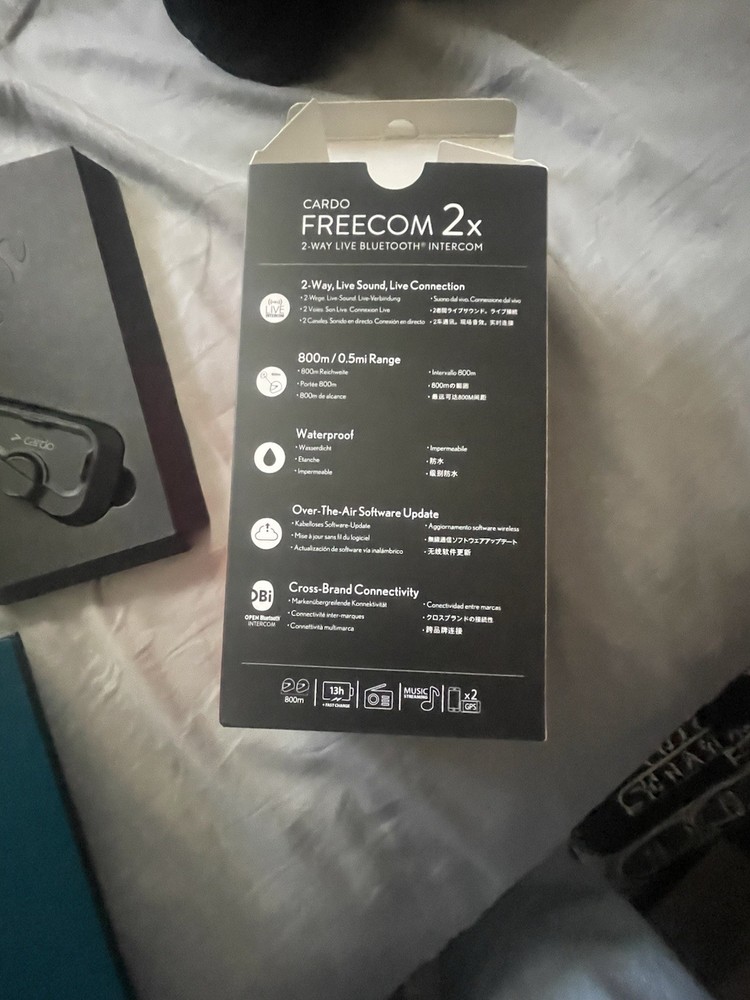 Cardo Freecom 2x | Bluetooth Intercom | IN BOX | JBL Speakers | Single Pack