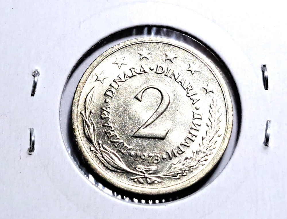 @@@ A SUPERB 1973 YUGOSLAVIA TWO DINARA @@@