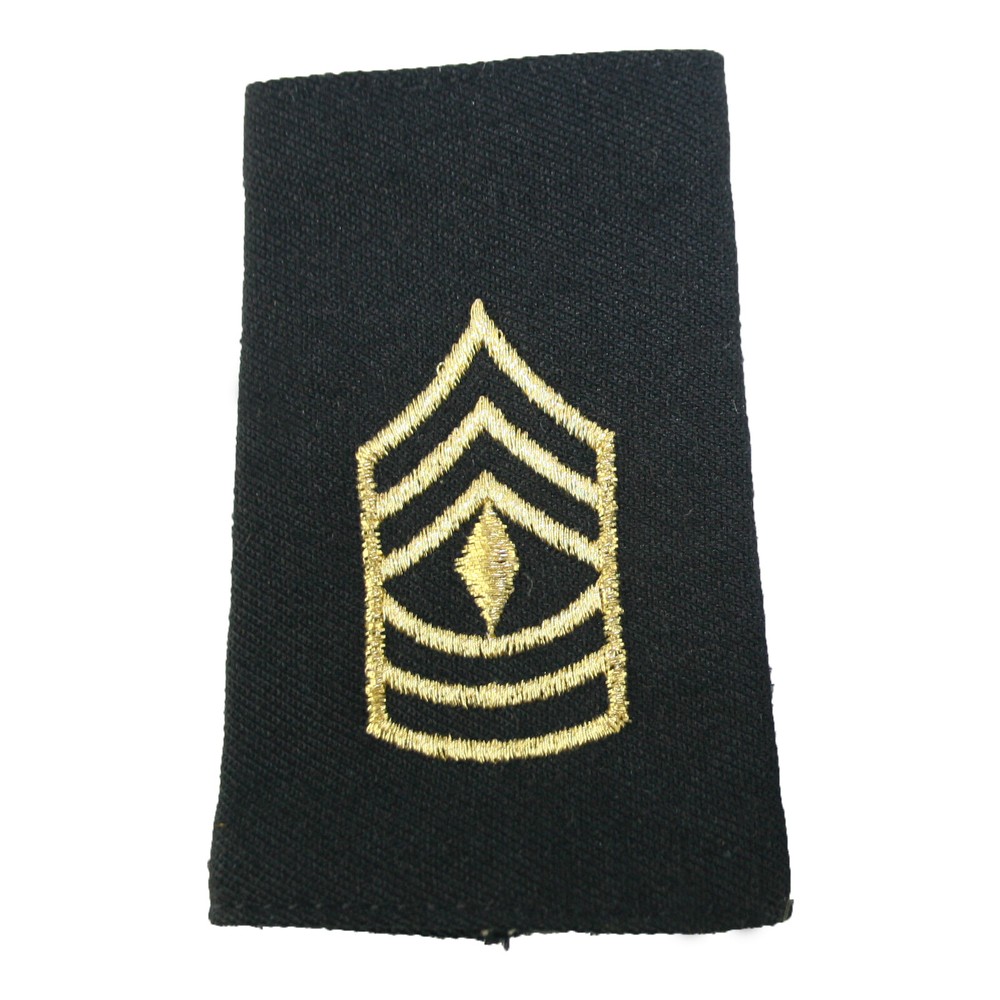 First Sergeant Rank & Grade Shoulder Mark Army Type 3, Size 2, Small