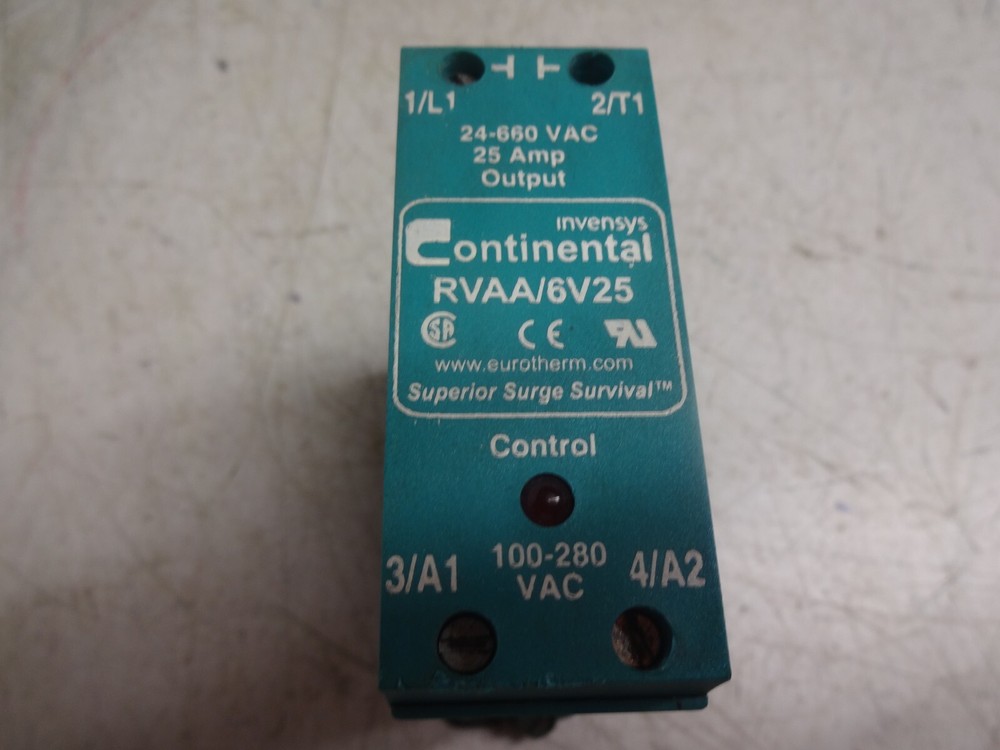 Invensys Continental RVAA/6V25 Solid State Relay