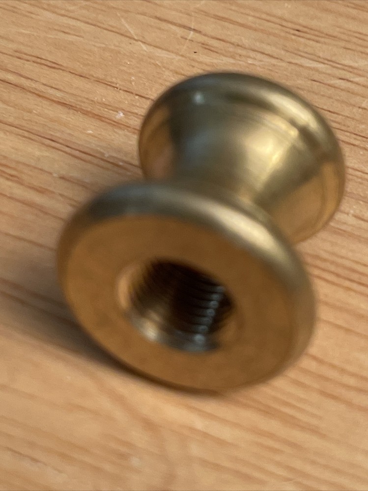 UNFINISHED Solid Brass 3/4” Tall X 1/8 IPS Threaded Turned Necks