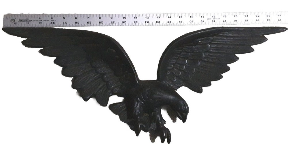 Vintage Cast Iron Eagle 24" × 9"