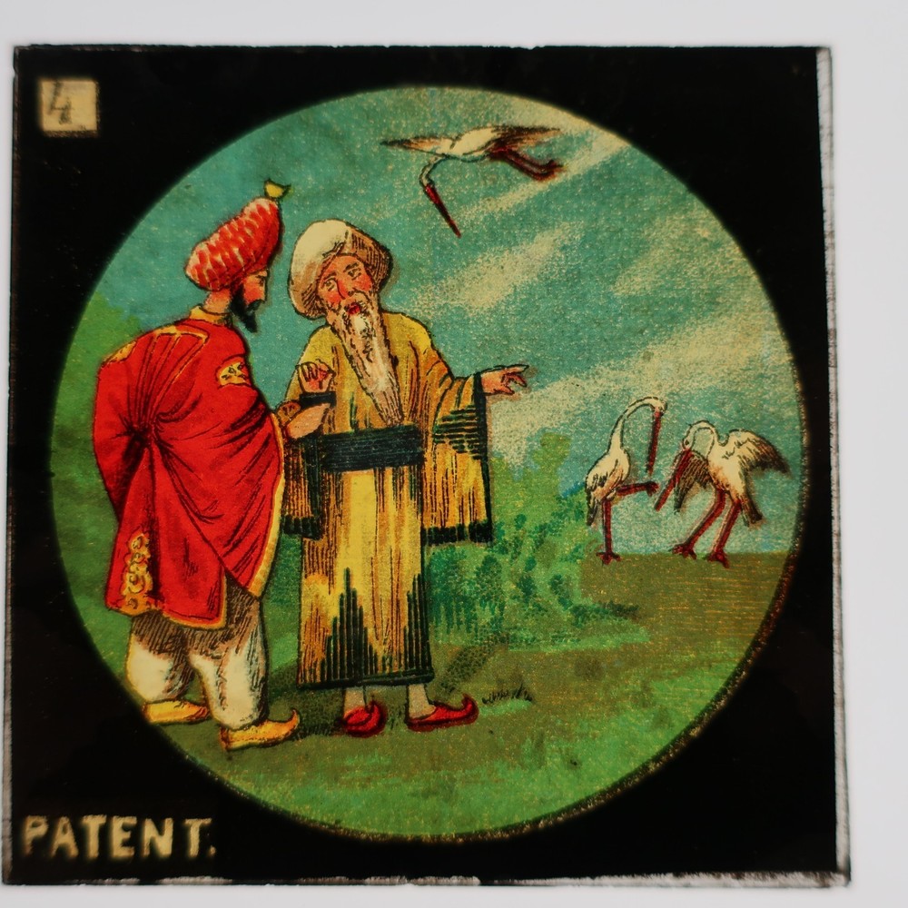 Antique Magic Lantern Slide - Aladdin - One Thousand and One Nights