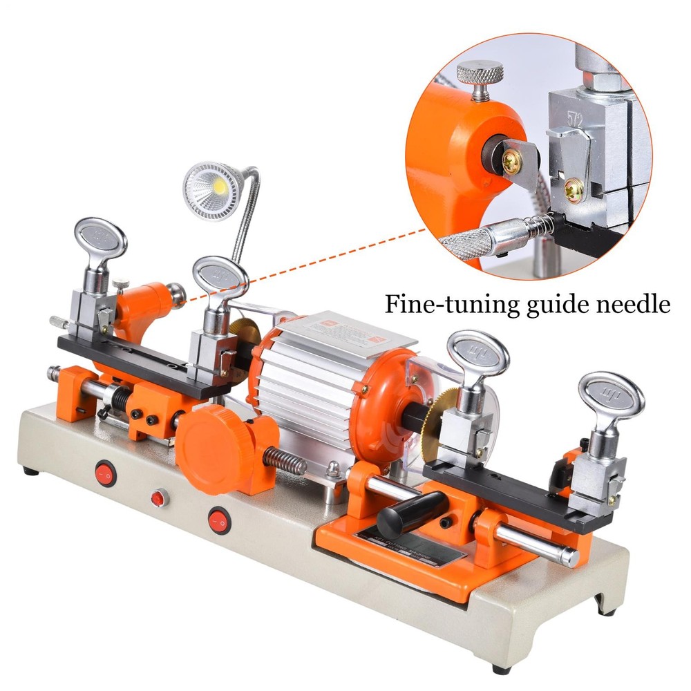 Multifunctional 2 Head Key Duplicating Machine Key Cutter Copier Locksmith Tool