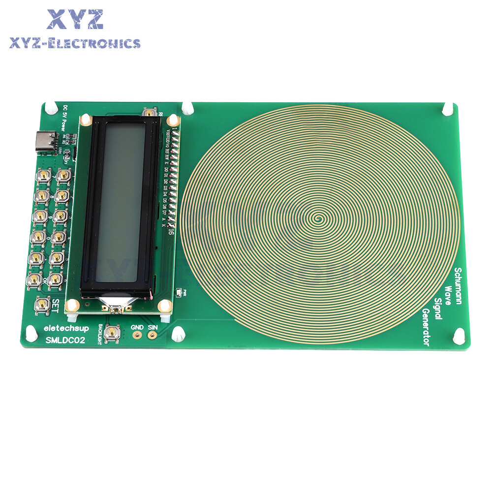 Schumann Wave Generator Pulse Sine Frequency +3.5MM Audio Output Connector +Case