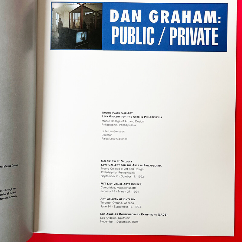 Dan Graham: Public/Private