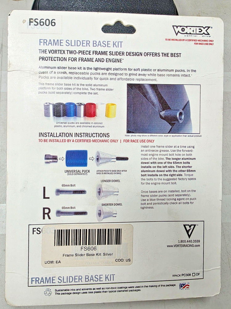 FS606 VORTEX FRAME SLIDER BASE KIT
