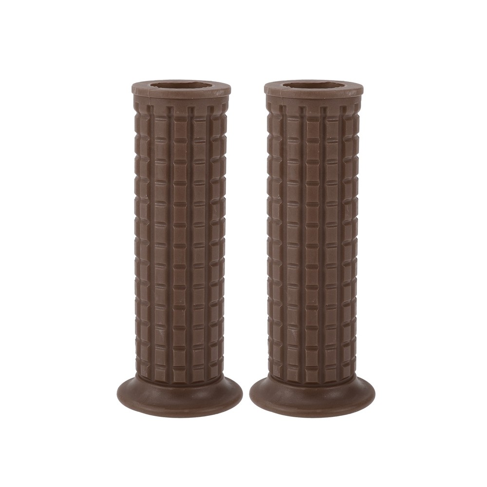 Motorcycle Knobs 1" 25mm Throttle Handlebar Handlebar TPU Dark Brown