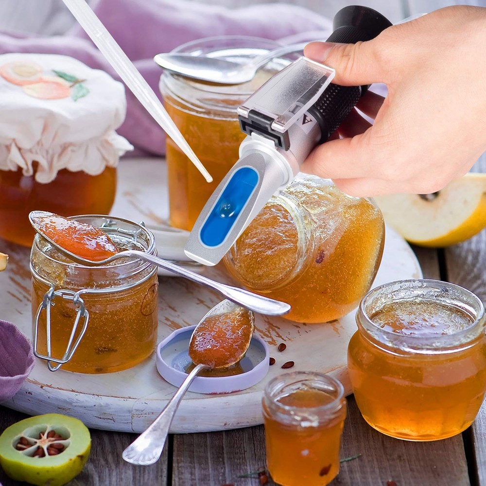 Precision Honey Refractometer with ATC - Accurate Brix Tester for Home & Pro Use
