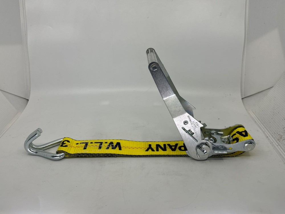 2"X30' Long Handle Ratchet Strap with J-Hooks 2 Pack