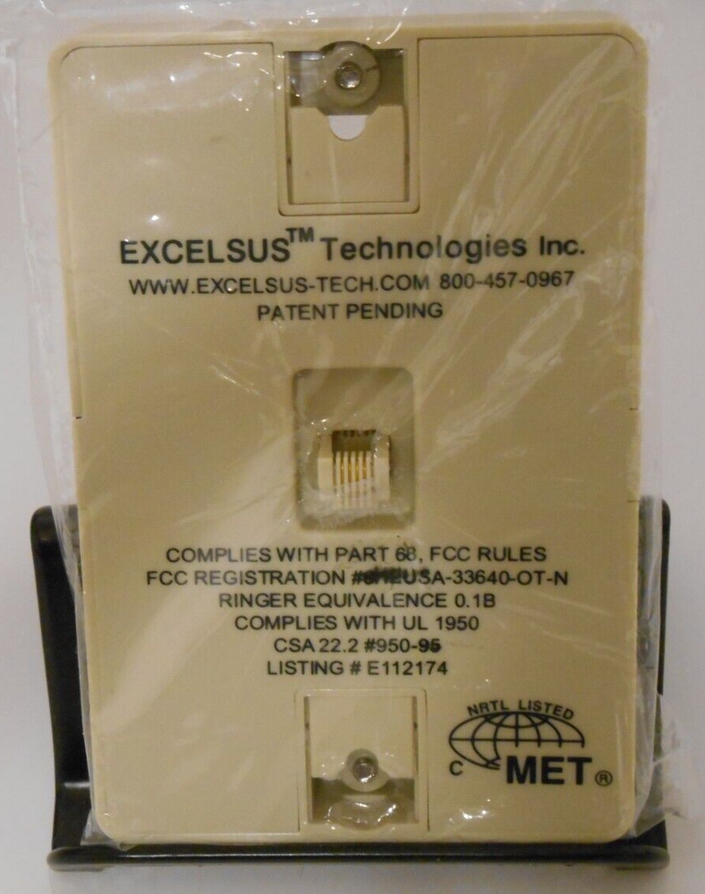 Excelsus Technologies Z-Blocker Microfilter Model Z-200CW DSL Filter New Sealed
