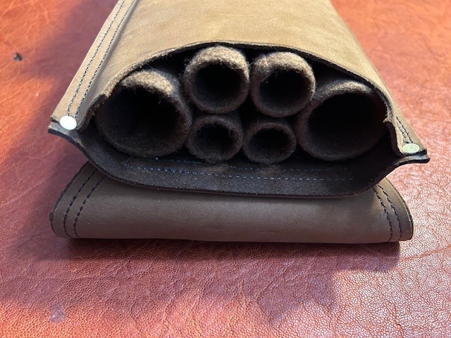 Randy Cantrell Envelope Style Custom Pool Case 2x4 Caramel Leather