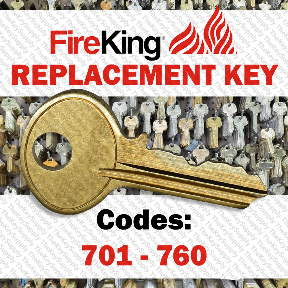 Fireking Safe Replacement Key Cut to Your Code 701 - 760