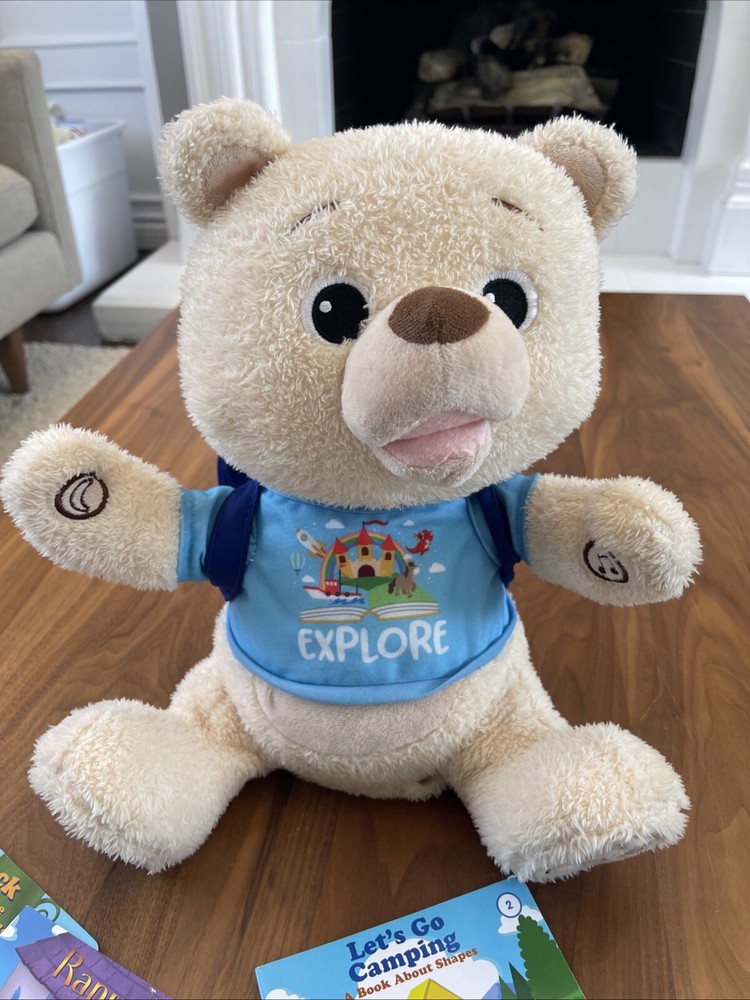 Spark Create Imagine Interactive Learning Plush Bear for Child Recites 8 Stories