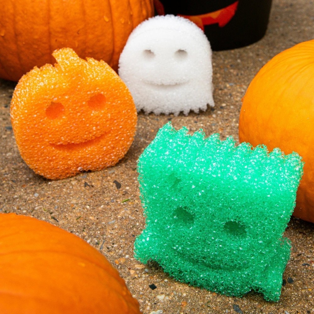 Scrub Daddy Halloween Edition Select-A-Shape Green Monster FlexTexture Scrubber
