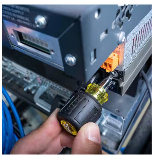 Klein Tools Stubby Multi-Bit Screwdriver/Nut Driver- Cushion Grip Handle