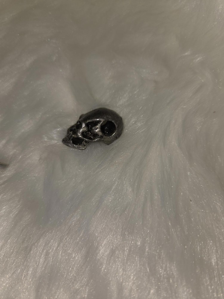 Small Metal Skull Charm Pendant
