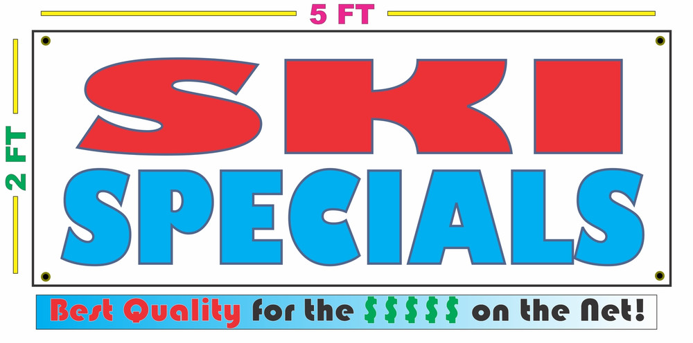 SKI SPECIALS Banner Sign 2X5