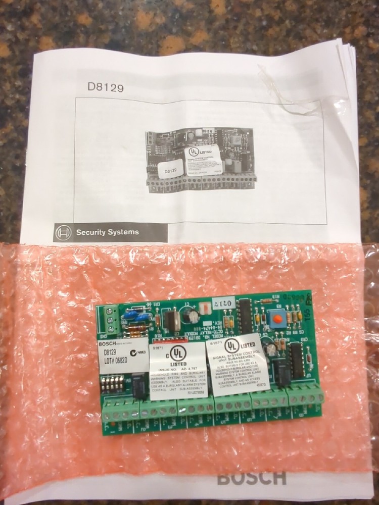 New Bosch D8129 Octo Relay Control Output Module