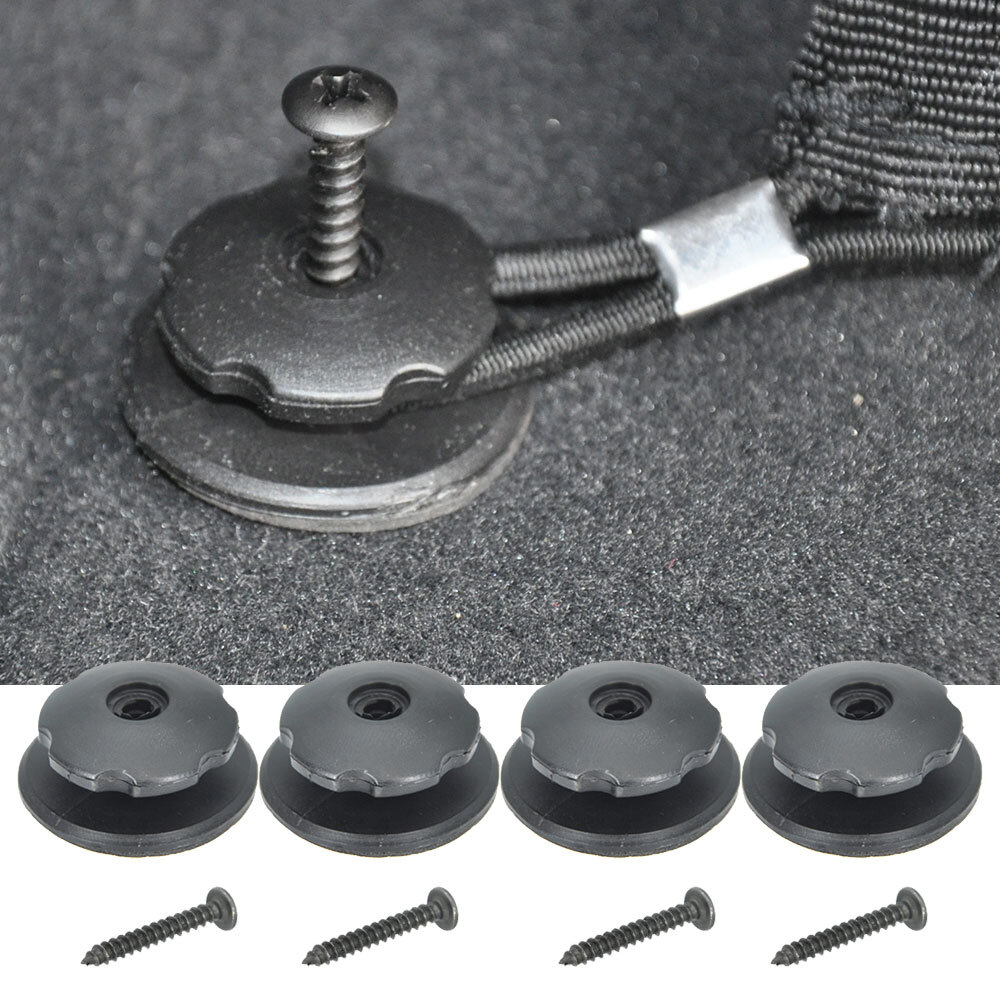 4pc Car Trunk Hook Cargo Net Mount Set Storage Organizer Accessories Universal