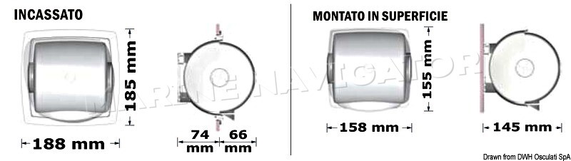 OceanAir Dry Roll Toilet Paper Stand