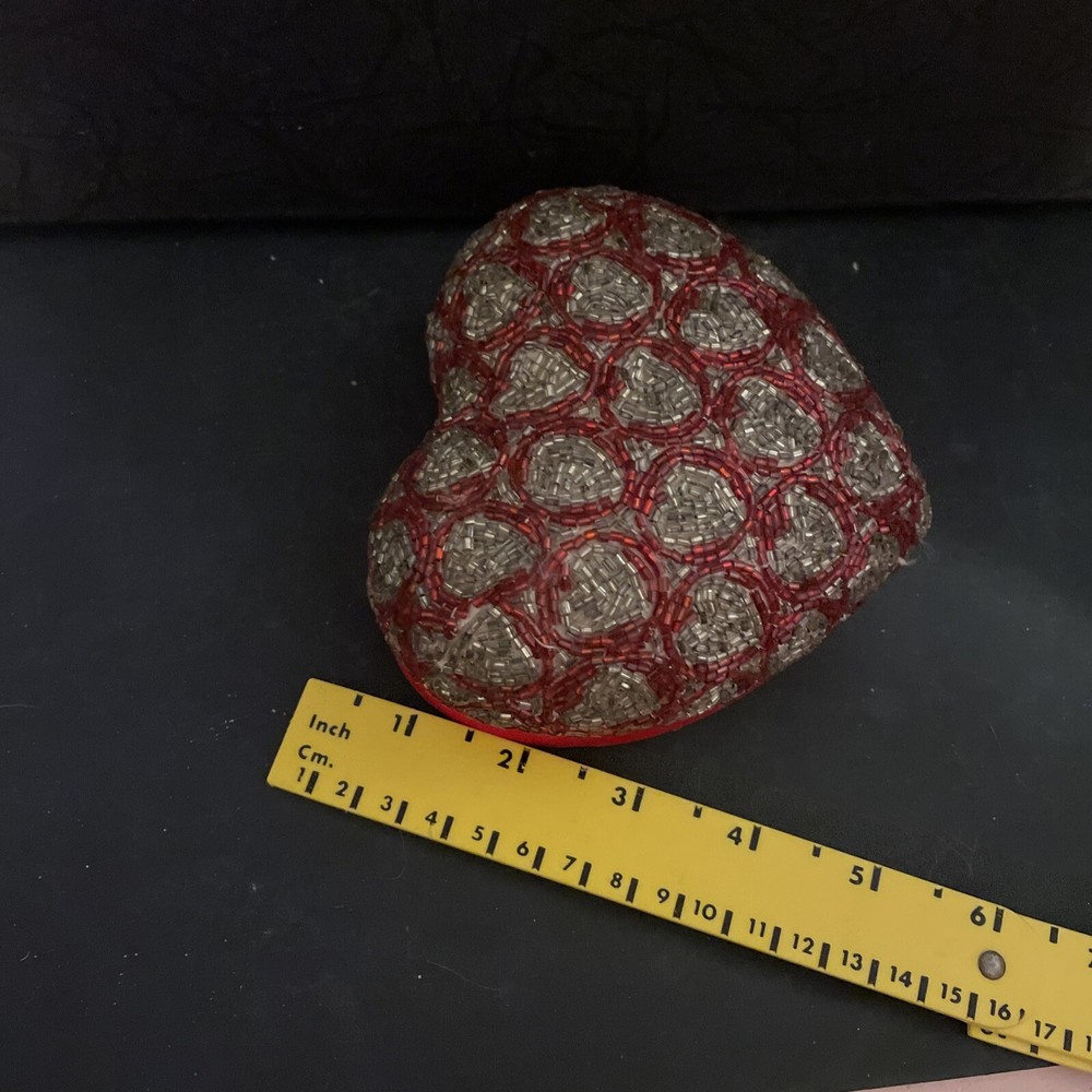 GAC 1999 Red velvet beaded Box