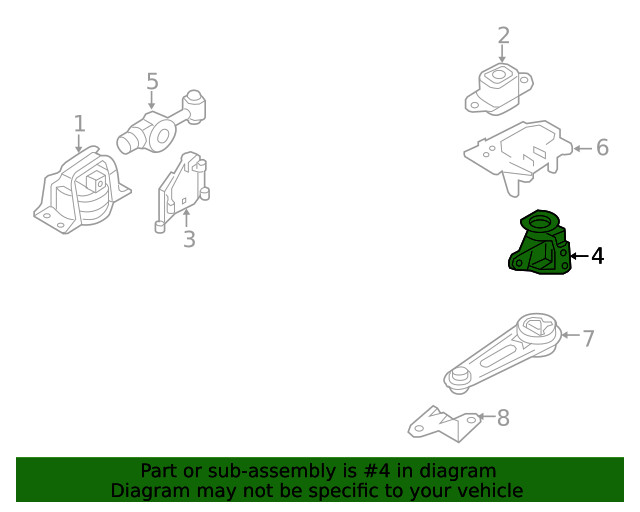 Genuine Nissan Engine Mount Bracket 11253-ED100