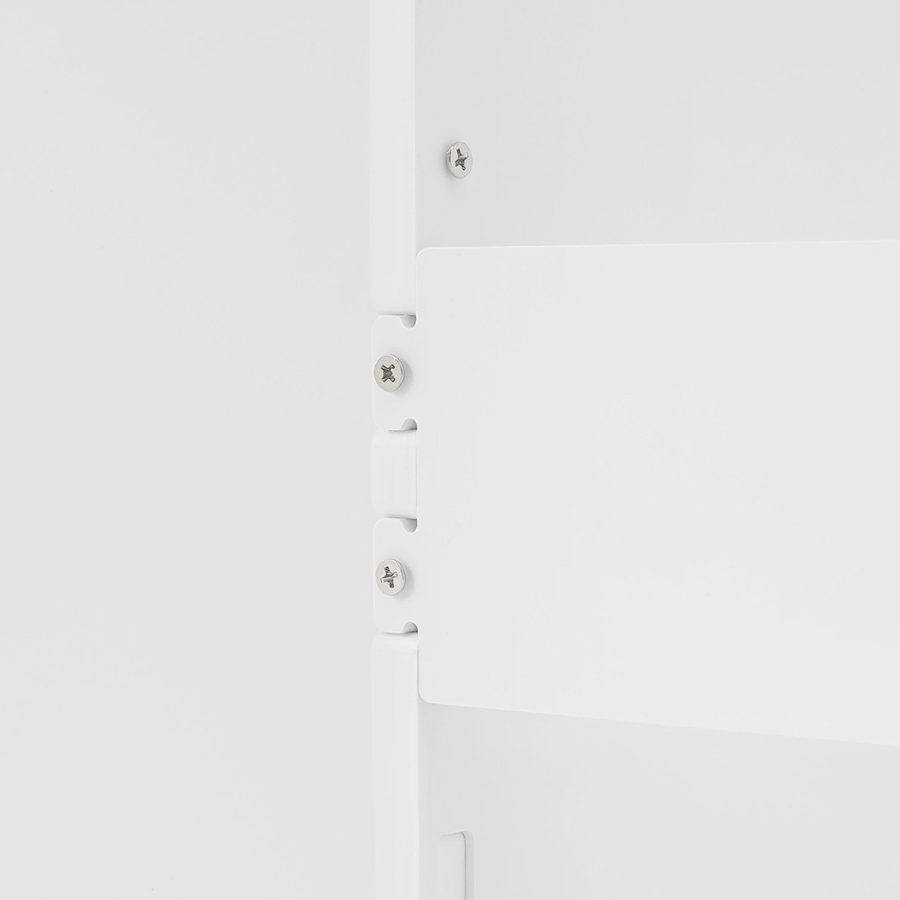 Desk Bookshelf Desktop Storage Organizer Display Shelf Rack Dorm Office white