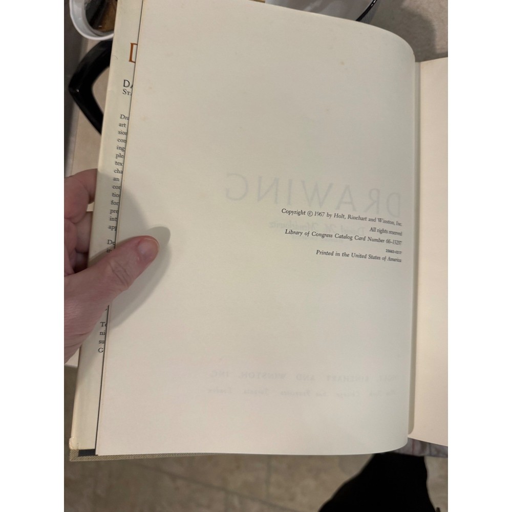 Drawing Daniel M Mendelowitz 1967 Hardcover Art History Technique Textbook