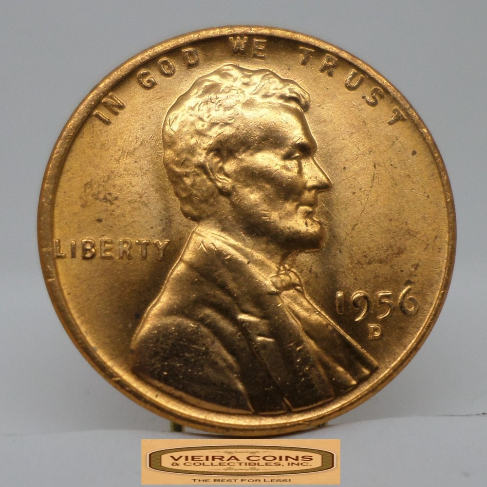 1956-D Lincoln Wheat Cent, High Grade - #C50377NQ