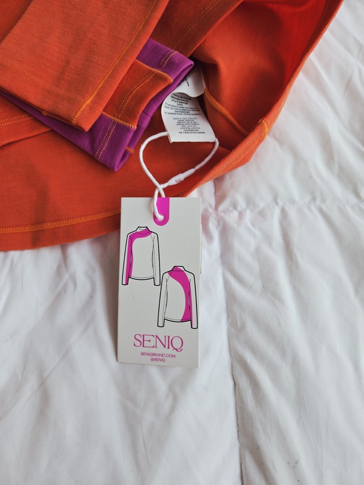 New Seniq Cabin Fever Mock Baselayer Size Medium