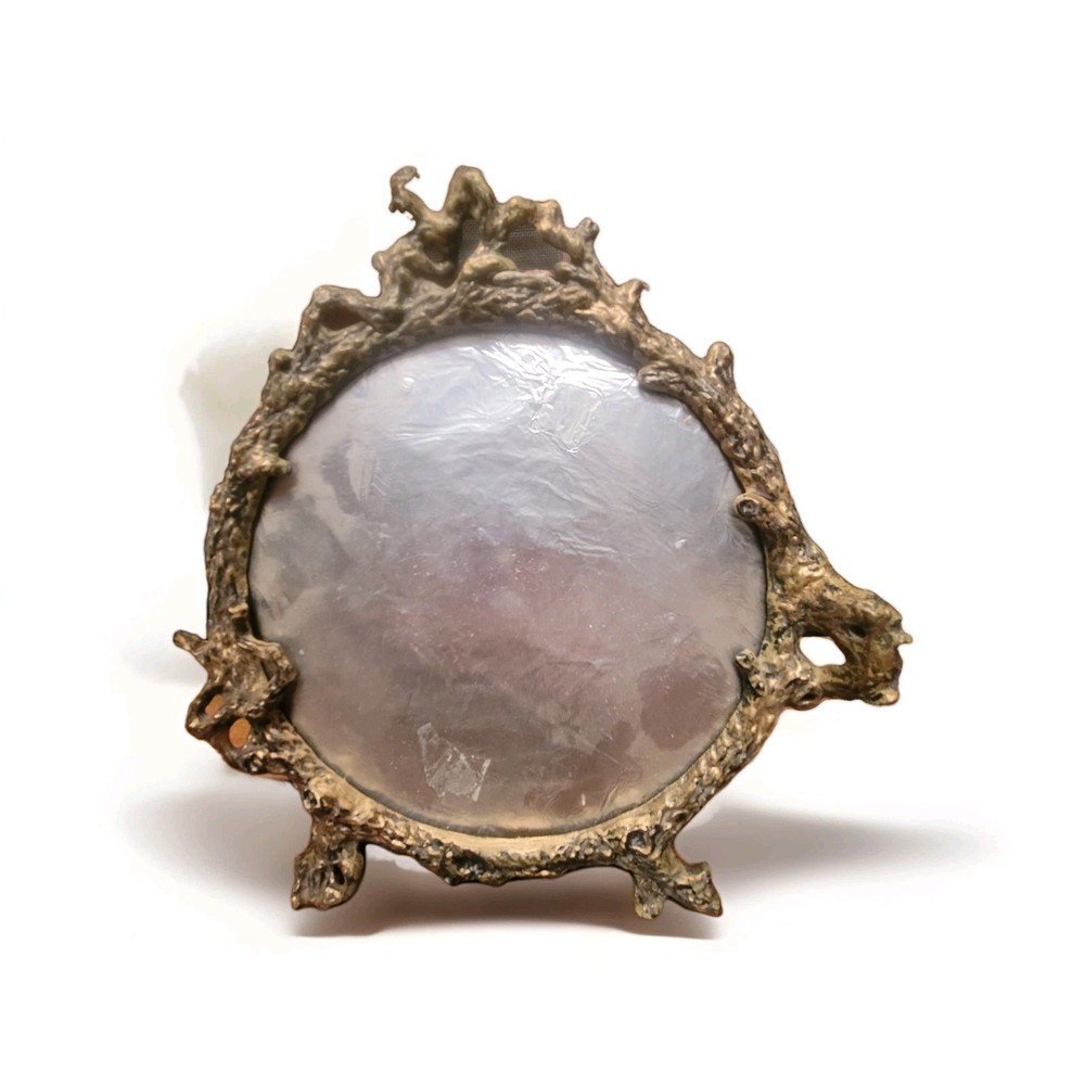 Antique Bronze ART nouveau Mirror Frame - Tree Branches