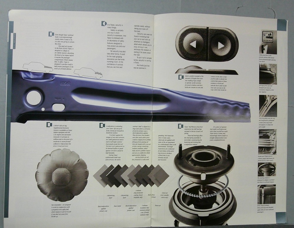 1992 Mercury Topaz Sales Catalog