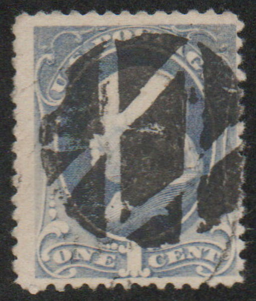 MALACK 206 Fine+, fancy cancel, bold strike! c3121