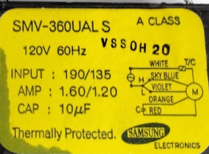 Ge Blower Motor Part # Smv-360uals
