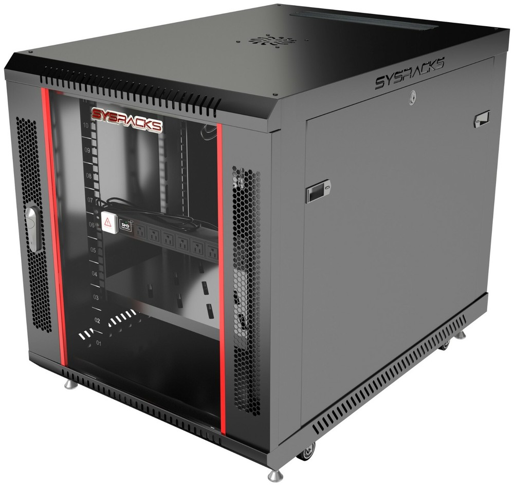 12U 35" Deep Server IT Network Enclosure Rack Cabinet FITS MOST SERVER EQUIPMENT